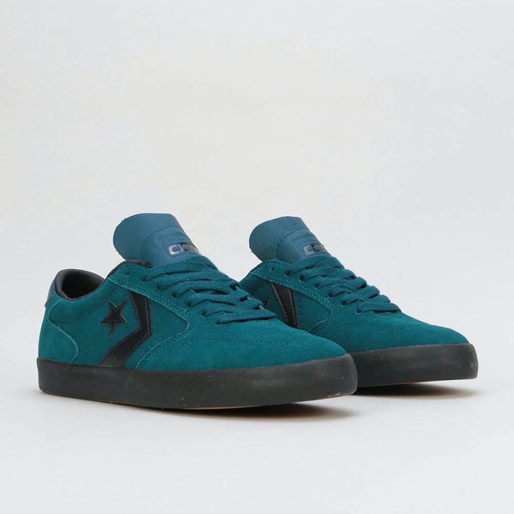 Converse Checkpoint Pro Ox Suede Shoes Midnight Turquoise, Black, M 7, Woman 8.5